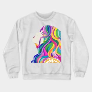 Rainbow Hair Crewneck Sweatshirt